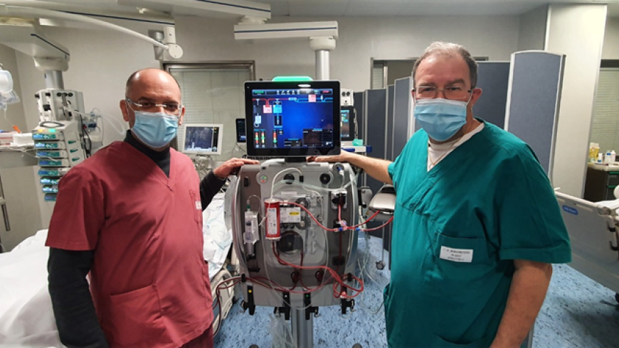 dott. Davide Colombo Direttore Anestesia Rianimazione e dott. Stefano Cusinato Direttore Nefrologia